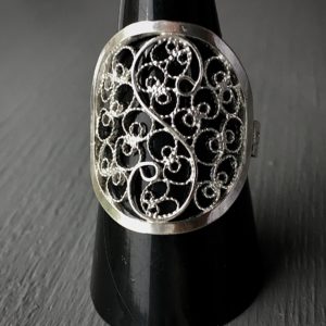Bague en filigrane d'argent 925