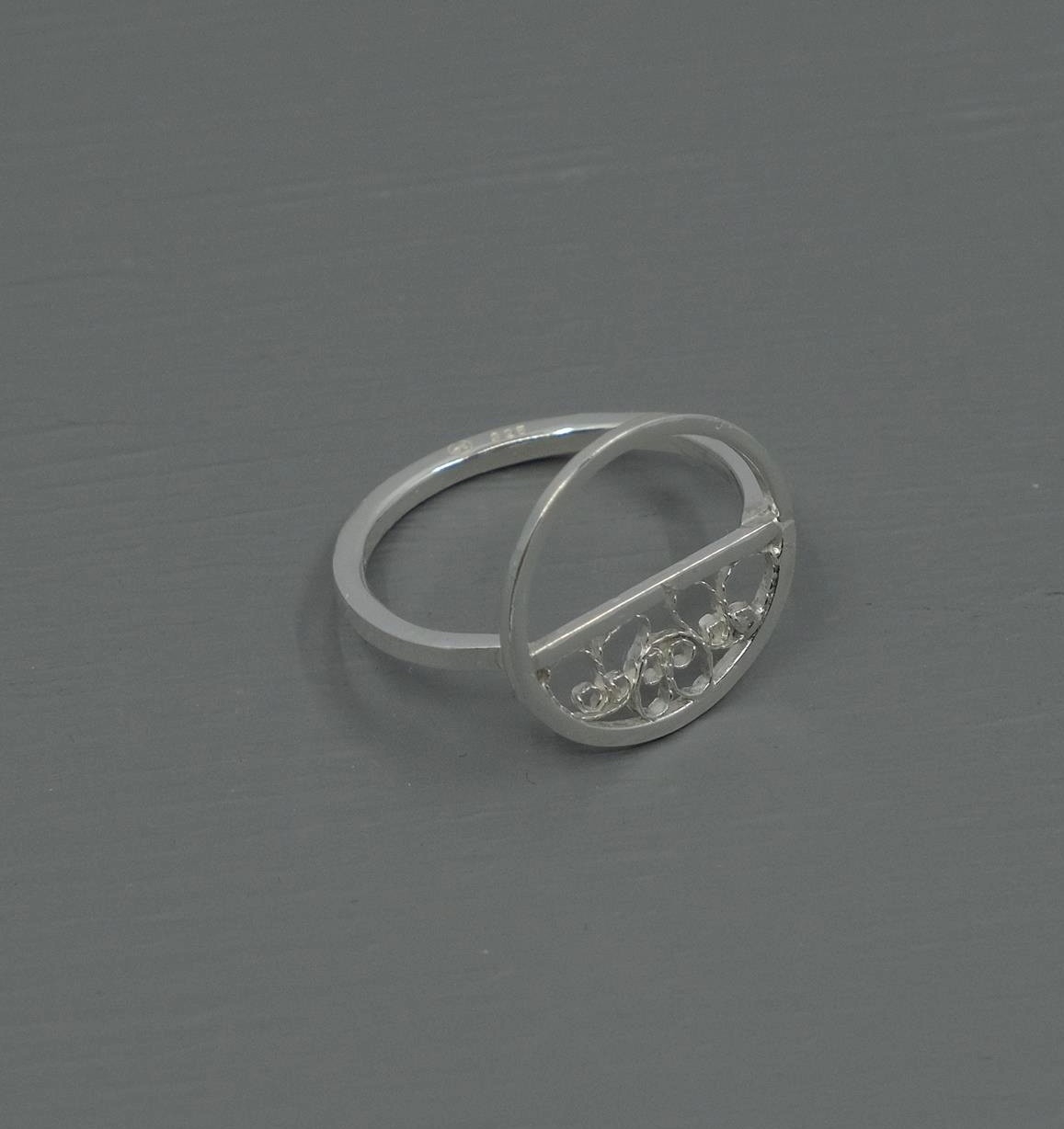 Bague en filigrane d'argent 925