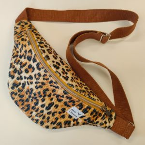 Petite Banane Léopard - Velours Côtelé