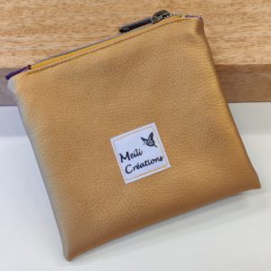 Porte-monnaie similicuir or