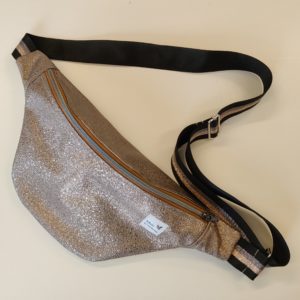 Grande Banane Similicuir Bronze Sparkle