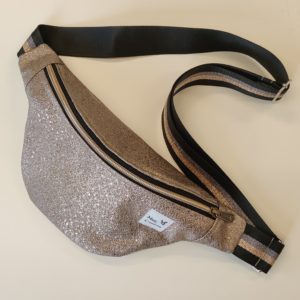 Petite Banane Similicuir Bronze Sparkle