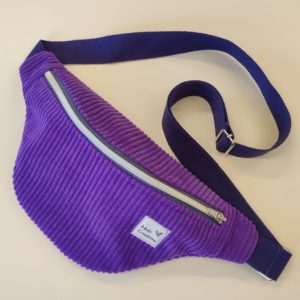 Grande Banane Violette – Velours côtelé